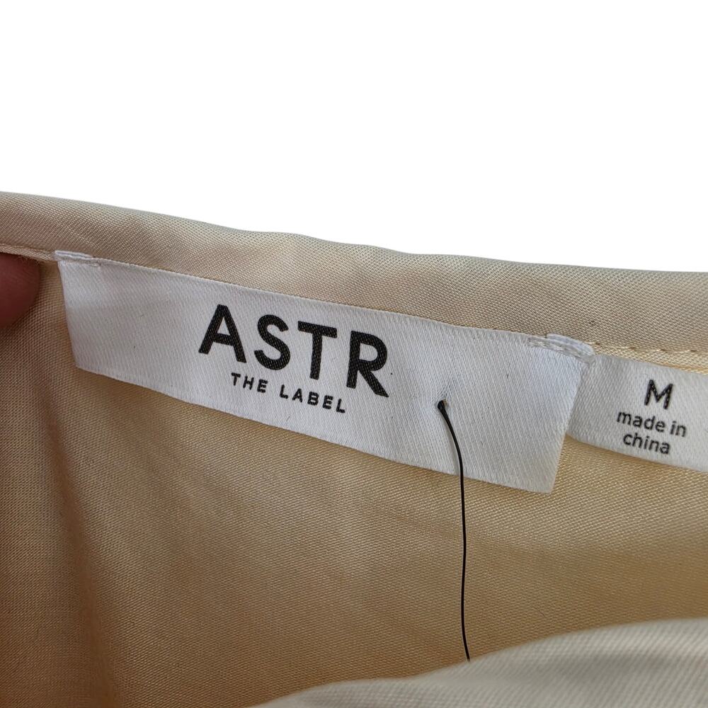 NWT ASTR The Label Cream Sol Textured Floral Sheer Open Knit Midi Skirt Size M - Picture 5 of 7